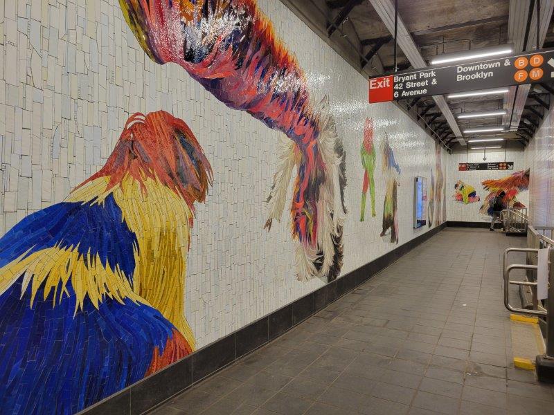 Every One by Nick Cave at the 42nd Street Subway Station