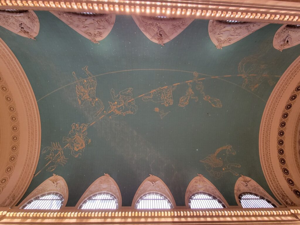 Main Concourse Ceiling at Grand Central