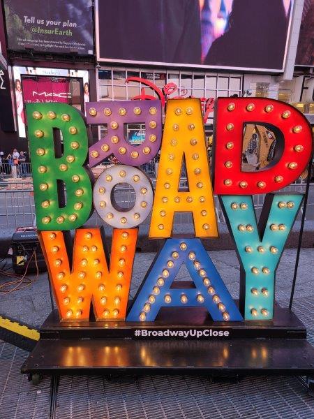 Broadway Spelt out artistically as a sign