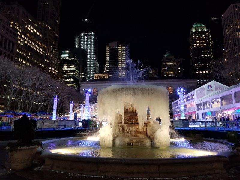 Icy fountain 