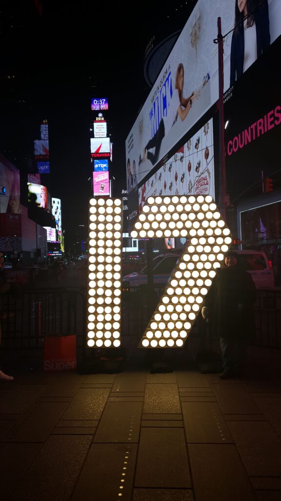 2017 New Year Numbers in Times Square