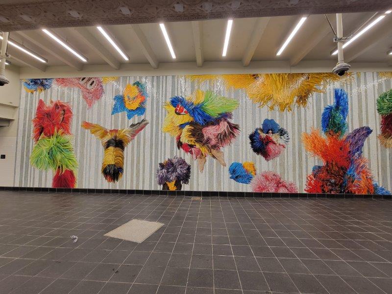 Nick Cave Mosaics - Each One at the Times Square Subway Station