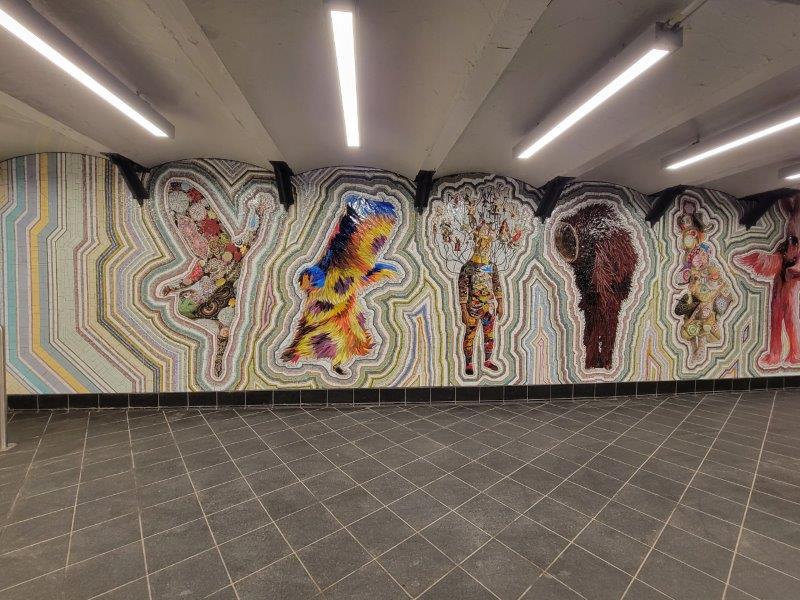 Equal All by Nick Cave at the 42nd Street Subway Station