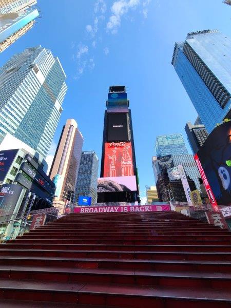 Red Steps at Duffy Square