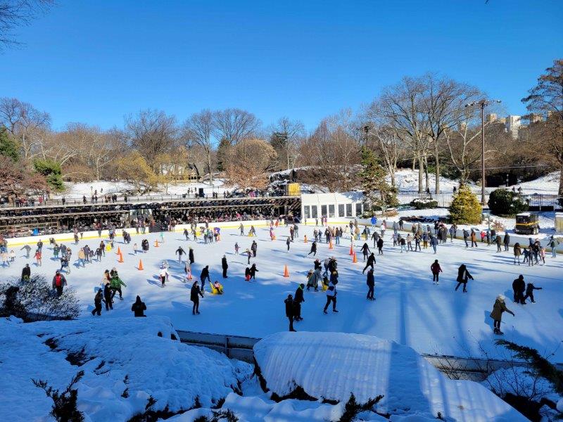 Ice Skaters in Wollmans Rink 