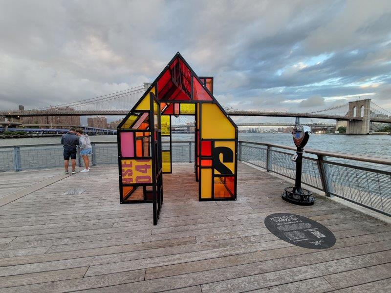 Tom Fruin Houses at at South Street Seaport