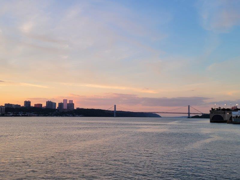 Sunset over George Washington Bridge