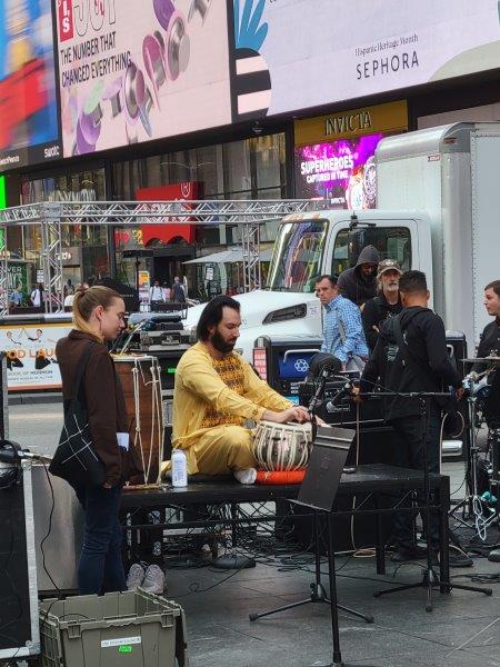 Playing the tabla