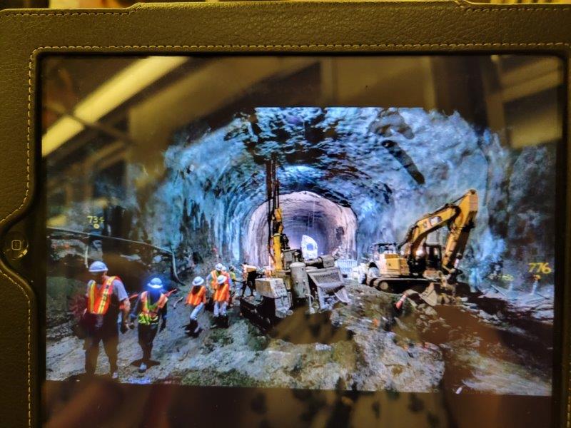 Boring through the rock for the 2nd Ave  subway