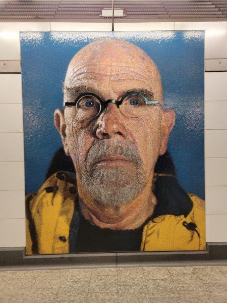 Self portrait by Chuck Close 