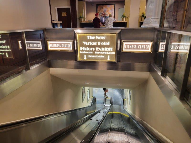 Hotel History Exhibit in New Yorker Hotel 