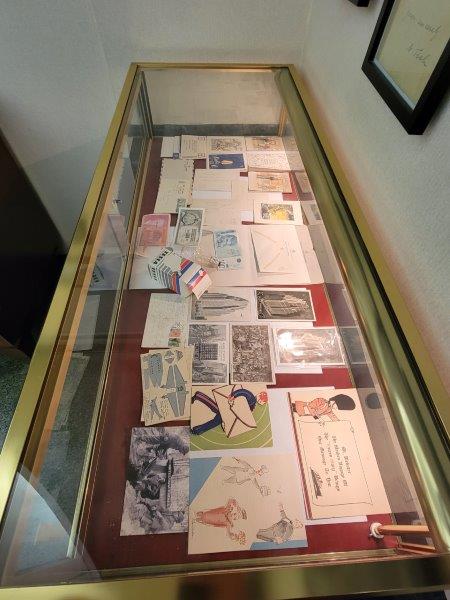 Original Correspondance from Tesla in a display case