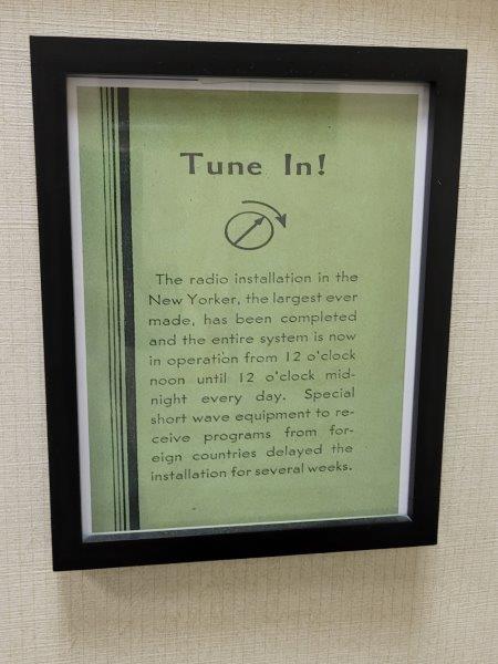 Sign stating the radia installation, which was the largest at the time, is in operation from 12pm t midnight every night