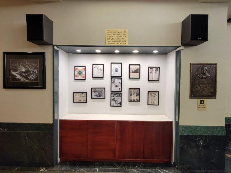 Speakers and exhibit for the music broadcast during WWII