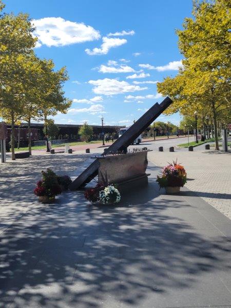 Iron foundation and beams from the original WTC in NJ