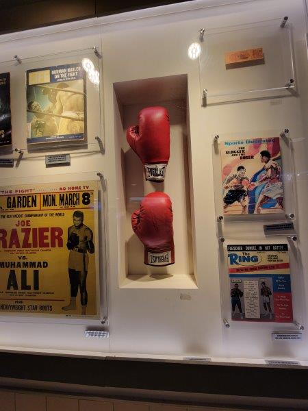 Muhammad Ali's boxing gloves at MSG