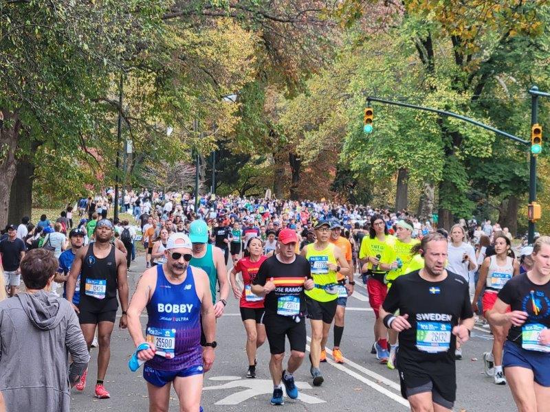 2022 New York City marathon in Central Park