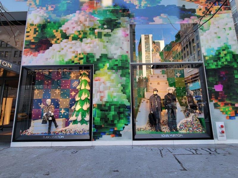 Louis Vuitton, LEGO Partner on Whimsical Holiday Window Displays
