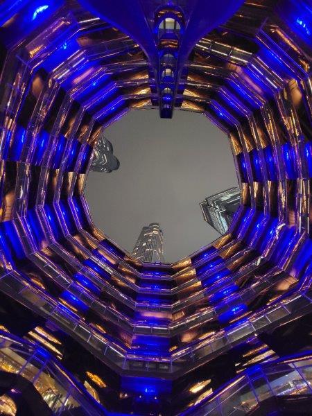 Looking up inside the Vessel