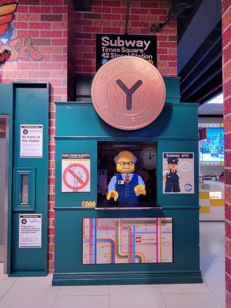 Lego Subway station kiosk