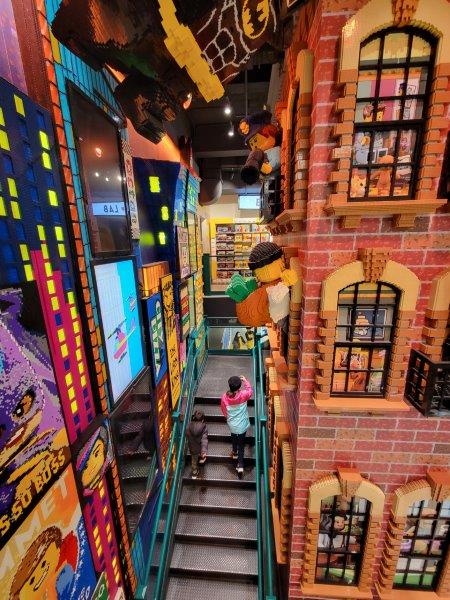 Legoland stairway in the store