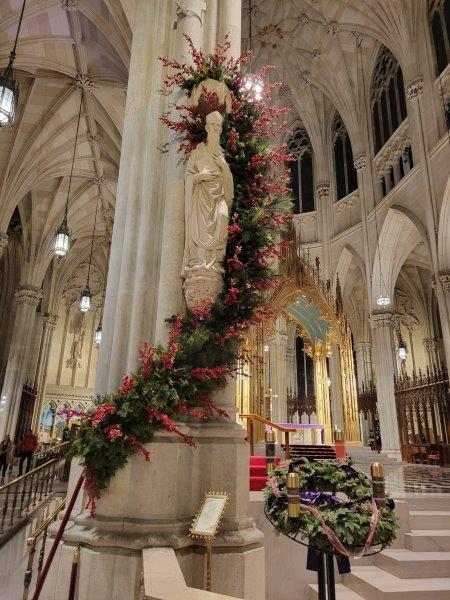 Decorations at the altar