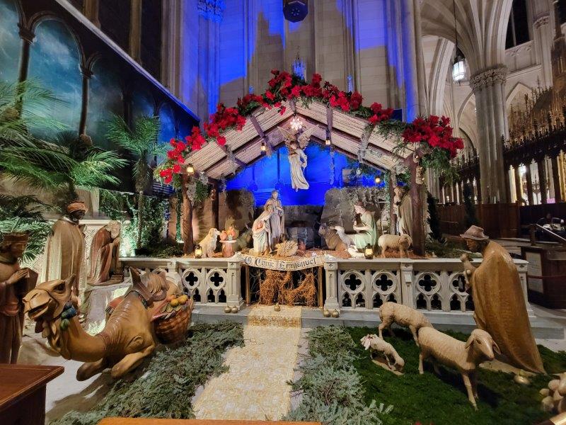 Nativity scene at St Patrick's Cathedral