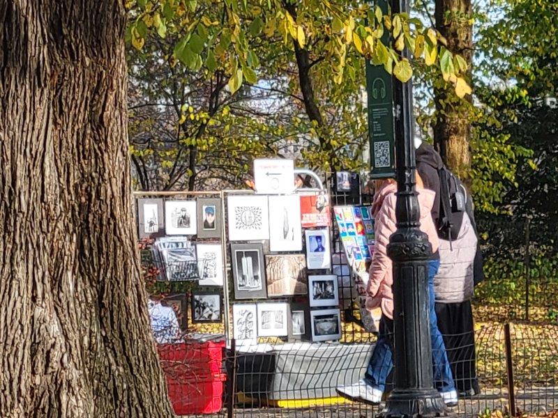 Vendors selling Strawberry Fields themed items