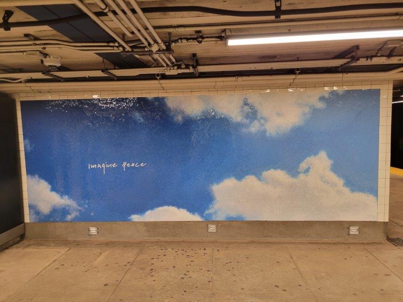 Sky by Yoko Ono at the 72nd Street Subway station on CPW