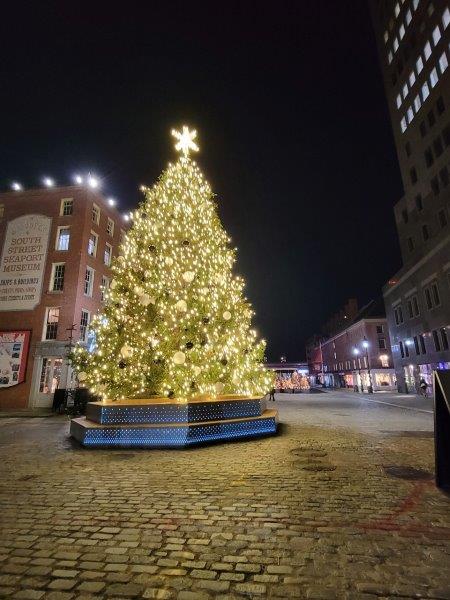 South Street Seaport Christmas tree