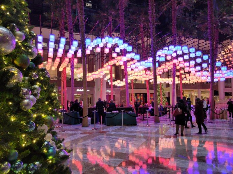 Giant Christmas Tree at the Louis Vuitton store on 5th Ave #christmast