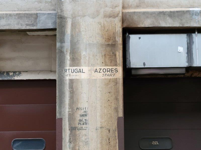 Portugal and Azores written on on one of the pillars