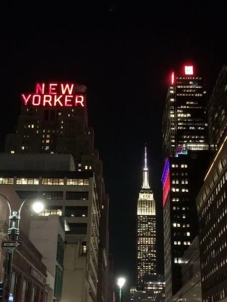 Empire State Building and the New Yorker Hotel