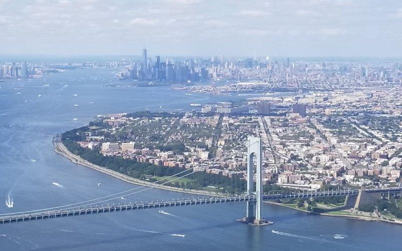 Aerial view of New York City