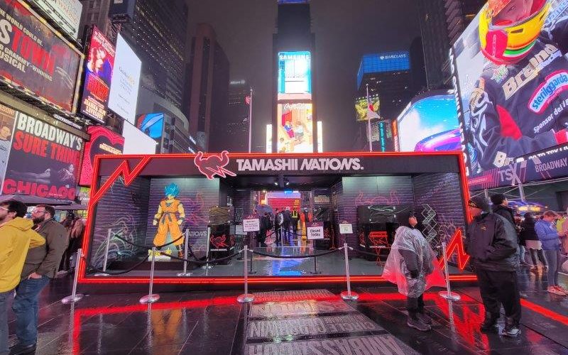 Tamashii Nations pop up in Times Square for 2023 World Tour