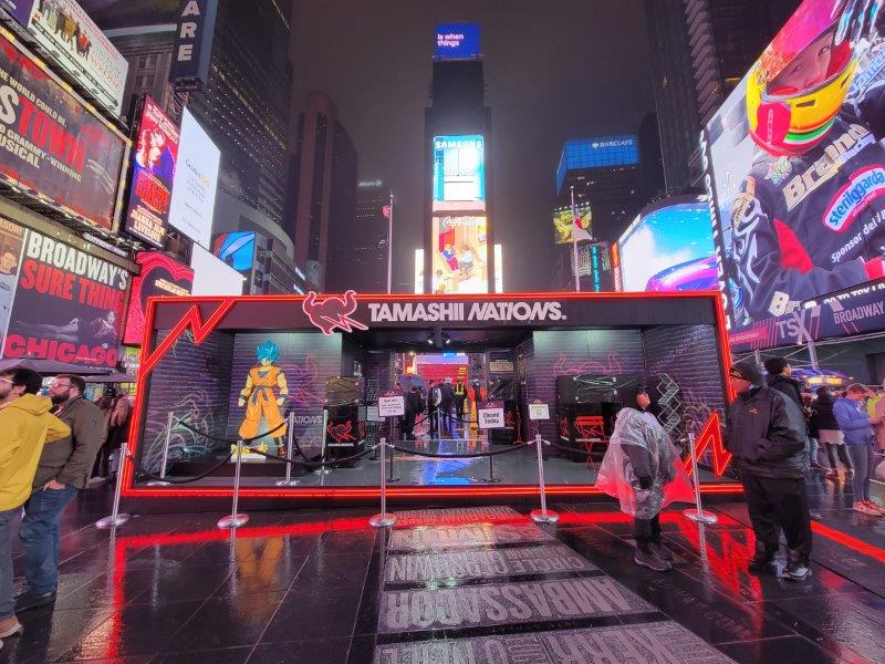 Tamashii Nations pop up in Times Square for 2023 World Tour