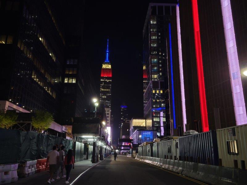 Empire State Building on Memorial Day