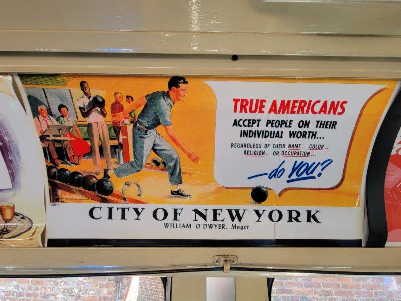 Ad in Bus 2969 at the NY Bus Festival