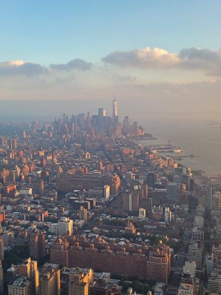 Aerial View of Downtown Manhattan