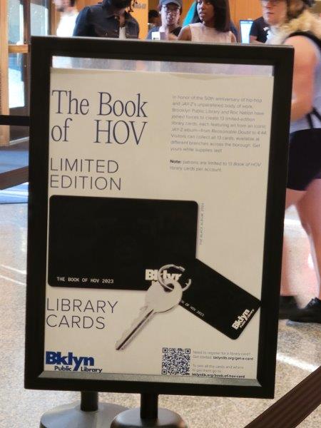 Book of HOV limited edition library cards poster