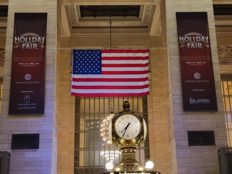 Iconic Clock on the information booth in Grand Central in New York