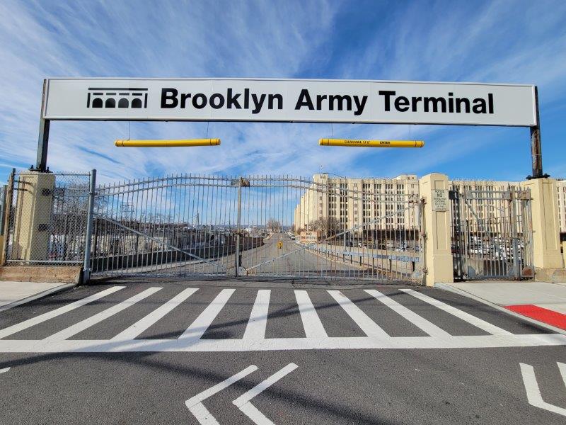 Is Brooklyn a City? Entrance to Brooklyn Army Terminal