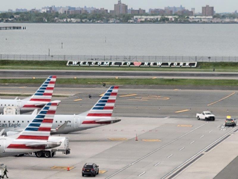 Welcome to New York Sign at La Guardia Airport