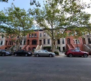 Brooklyn Street with Brownstones