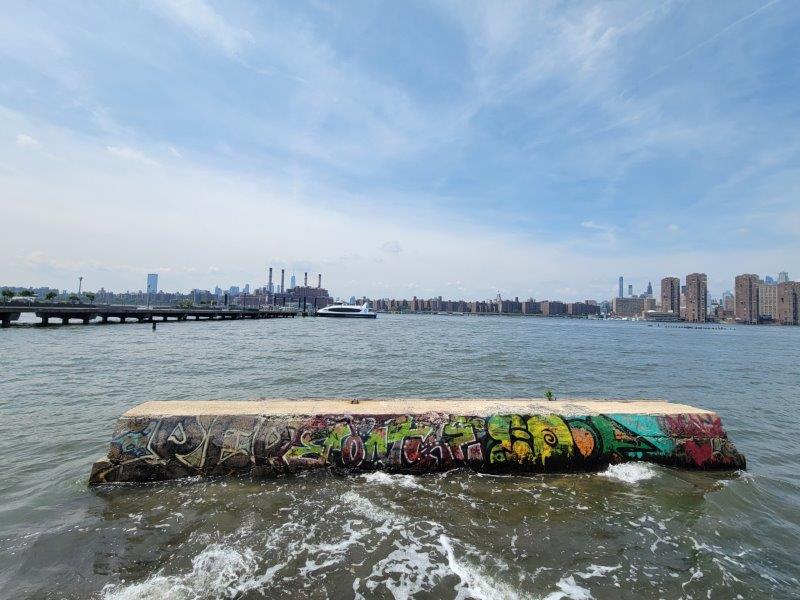 View of Manhattan across the water from Greenpoint, Brooklyn