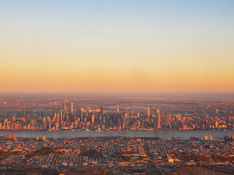 View of Manhattan from a Plane