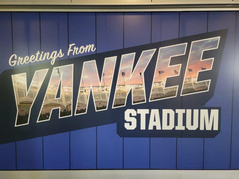 Greetings from Yankee Stadium Sign