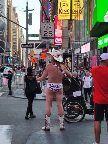 Naked Cowboy in Times Square