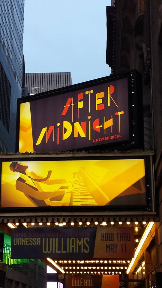 Sign for After Midnight starring Vanessa Williams on Broadway