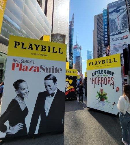 Giant Playbills in Times Square